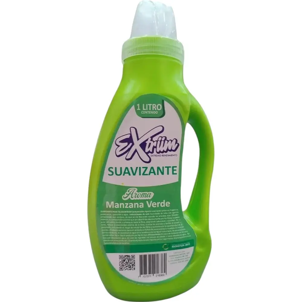 SUAVIZANTE EXTRIIM MANZANA VERDE 1 000 ML PURO ASEO Cuidamos Tu 